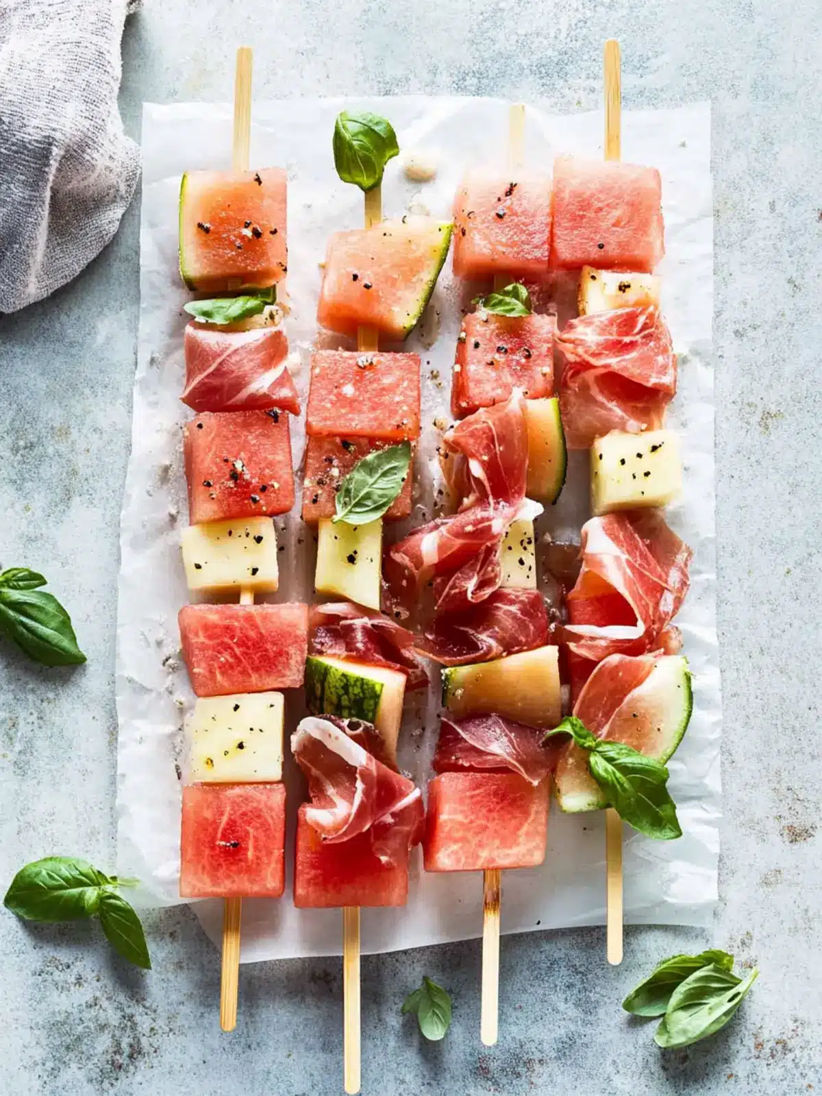 Deliciously Easy Watermelon Skewers with Prosciutto Twist 4 Easy Watermelon Skewers With Prosciutto