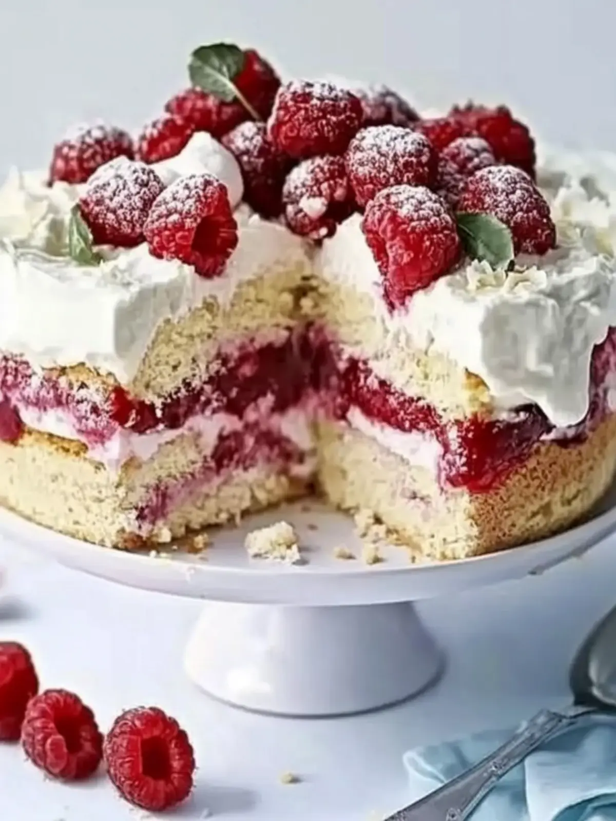 Raspberry & Coconut Trifle Cake for an Elegant Holiday Treat 2 Raspberry & coconut trifle cake