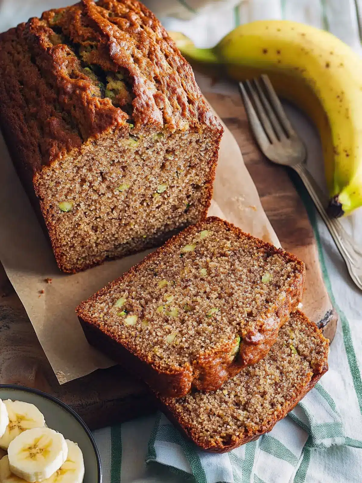 Moist Banana Zucchini Bread You'll Want to Bake Today 3 Banana Zucchini Bread