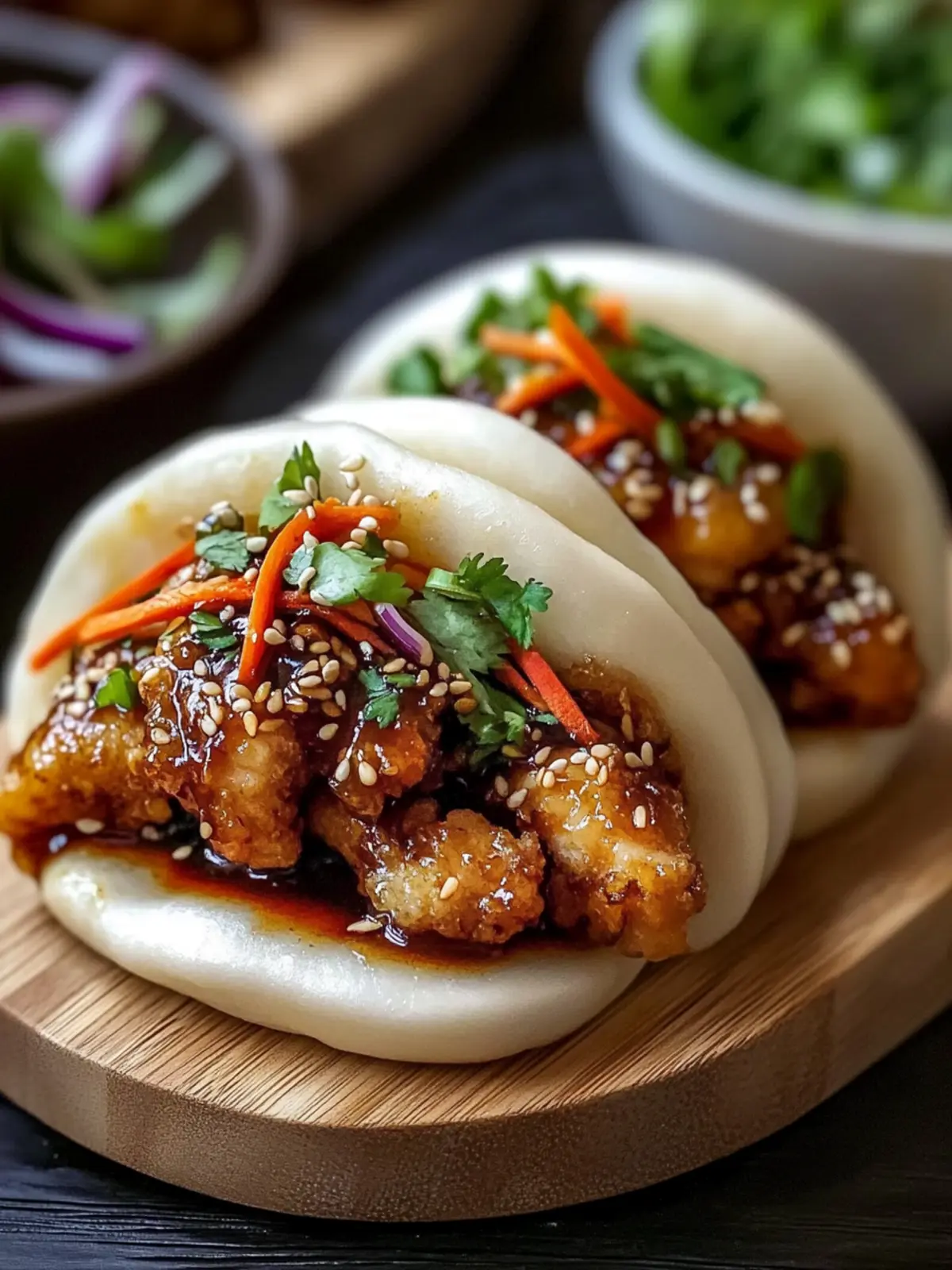 Sticky Crispy Chicken Bao Buns You'll Crave Again and Again 2 Sticky Crispy Chicken Bao Buns
