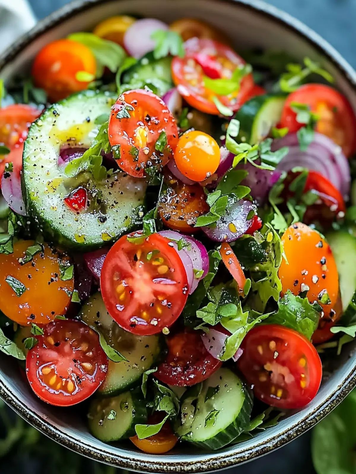 Fresh Garden Salad in 10 Minutes: Crunchy and Zesty Delight 4 Garden Salad