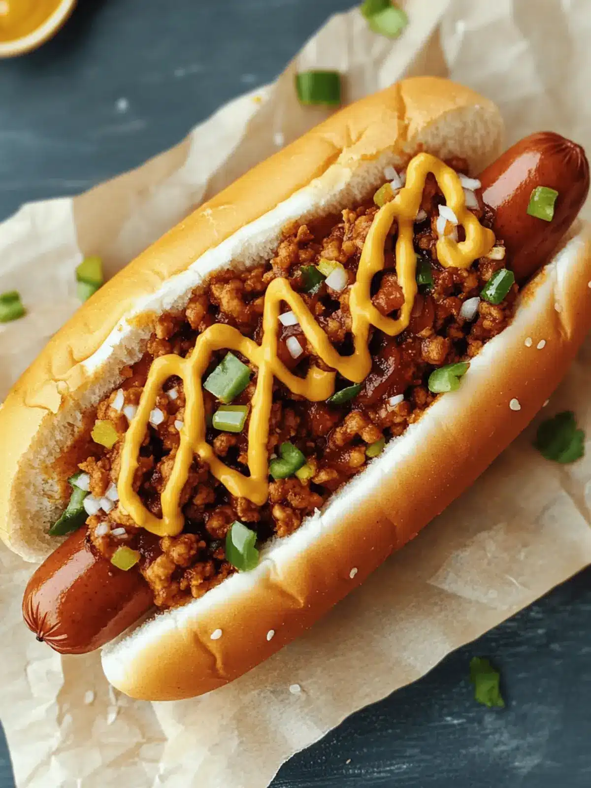 Delicious Coney Dog with Hearty Chili for Epic Flavor 4 Coney Dog (Chili Topped Hot Dog)