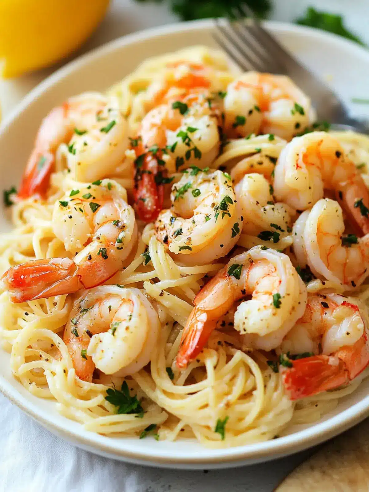 Irresistible Shrimp Scampi in Lemon Garlic Bliss 2 Shrimp Scampi