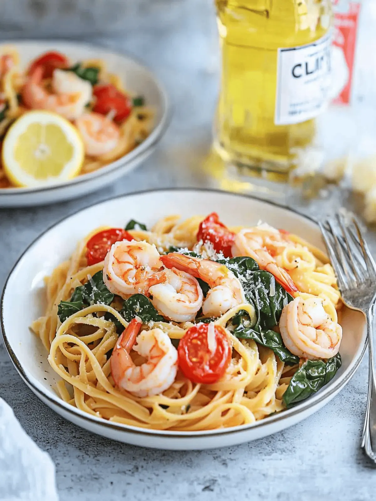 Shrimp Tomato Spinach Pasta in One Pot - Quick & Tasty! 4 Shrimp Tomato Spinach Pasta