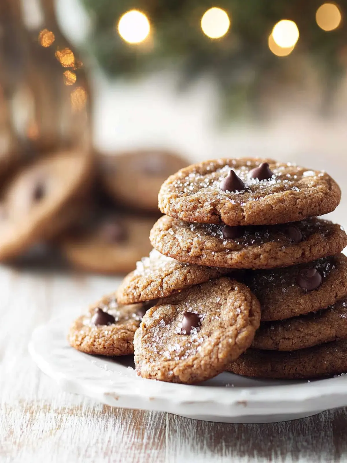 Gingerbread Chocolate Chip Cookies with a Chewy Twist 3 Crystallized Gingerbread Chocolate Chip Cookies