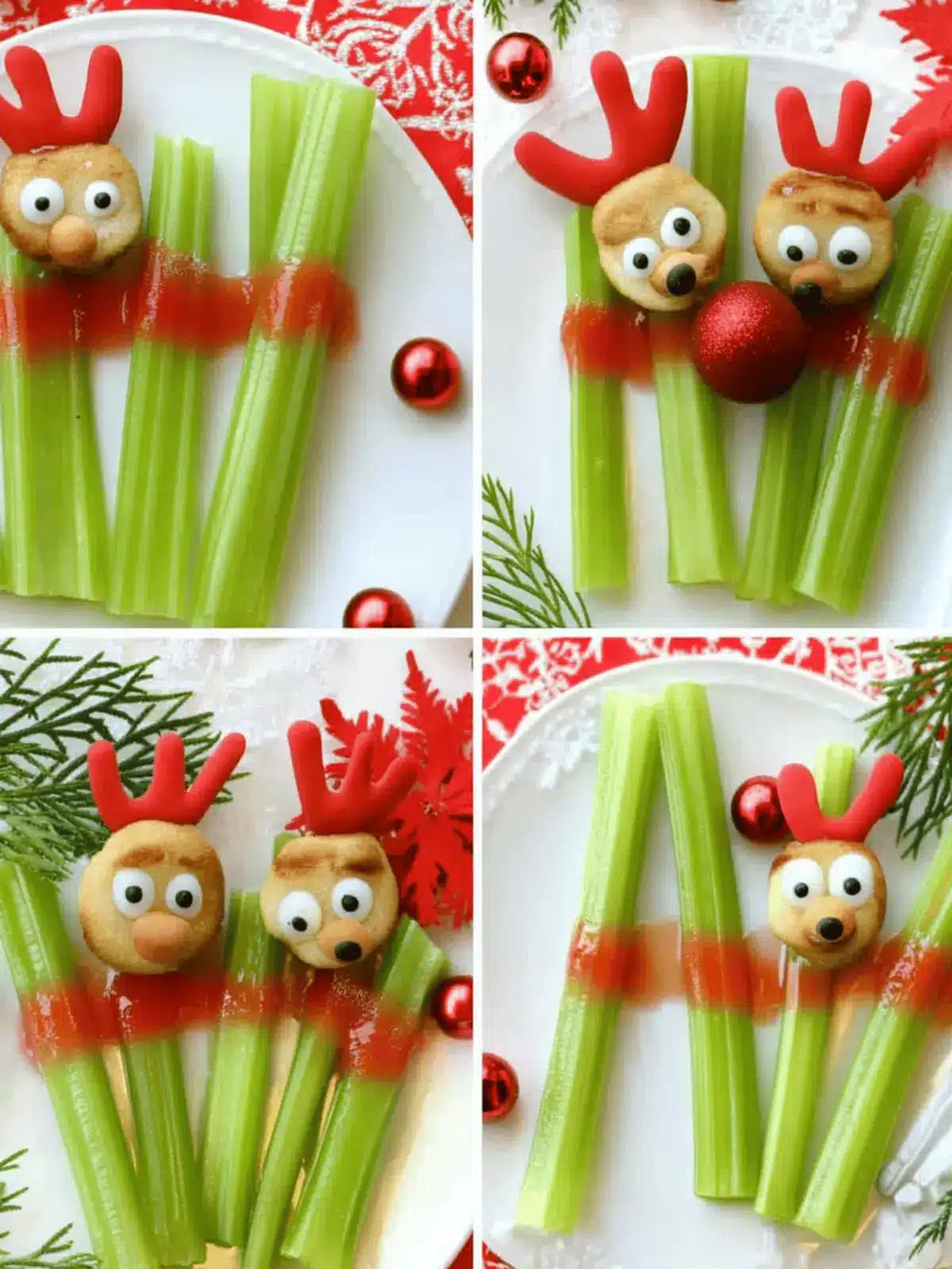 Rudolph Celery Sticks: Fun, Festive & Healthy Holiday Treats 4 Rudolph Celery Sticks: A Festive Holiday Treat