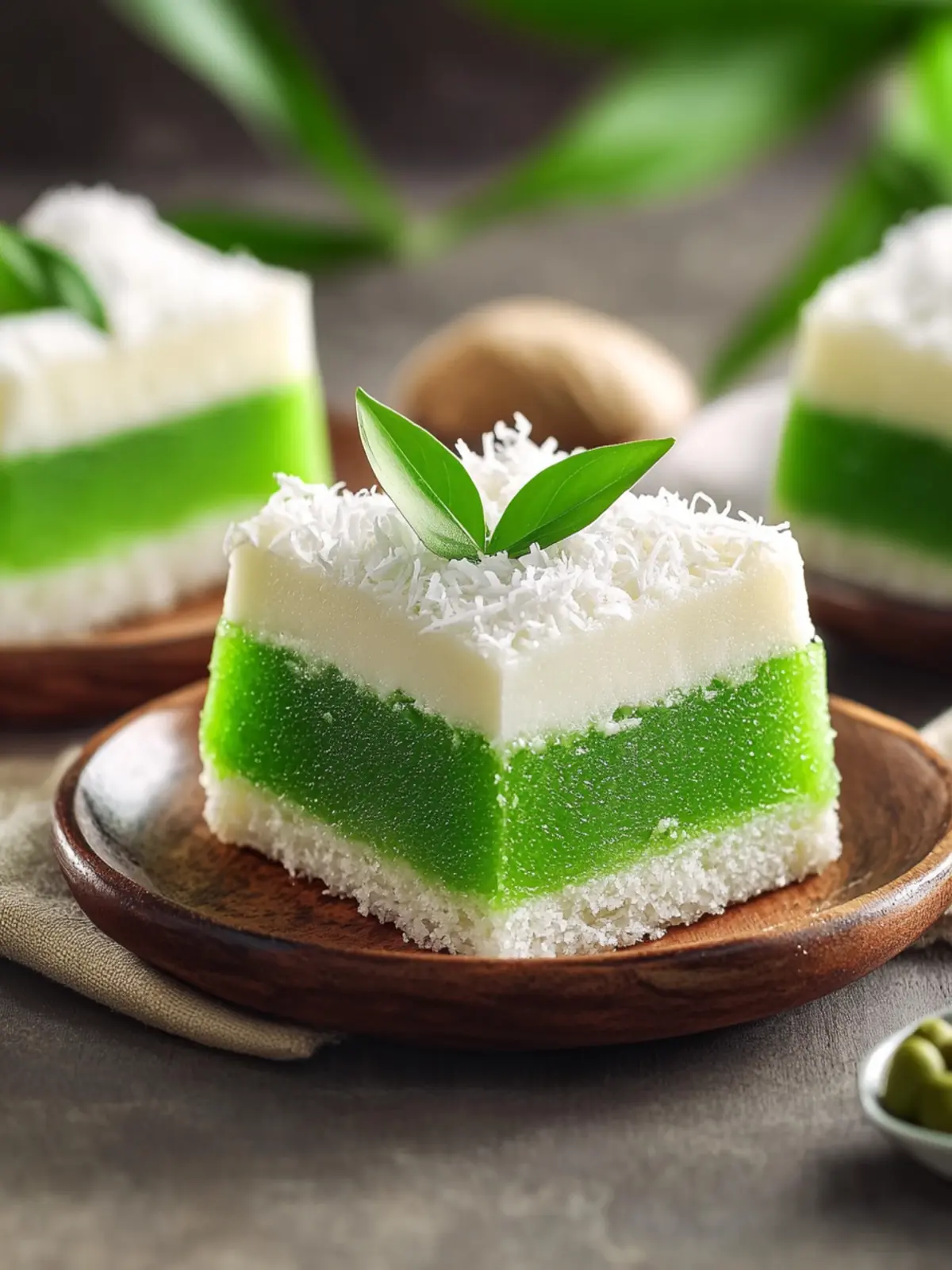 Dreamy Malaysian Kuih Talam: Your New Favorite Coconut Cake 2 Malaysian Kuih Talam (Pandan Coconut Cake)