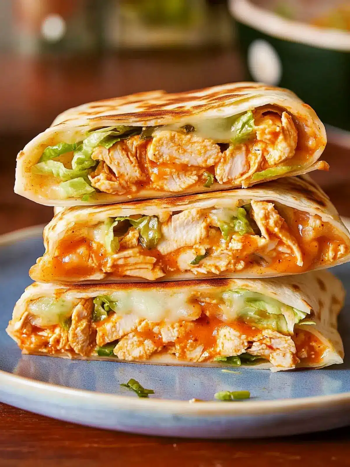 Buffalo Chicken Crunchwrap: Quick and Delicious Party Treat 3 Buffalo Chicken Crunchwrap