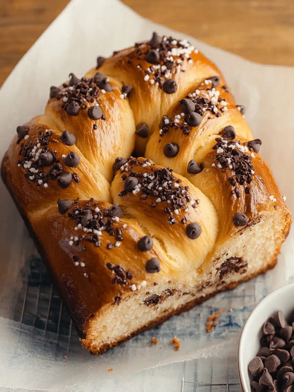 Orange-Scented Chocolate Chip Brioche Twist: A Twist on Brunch 2 Orange-Scented Chocolate Chip Brioche Twist