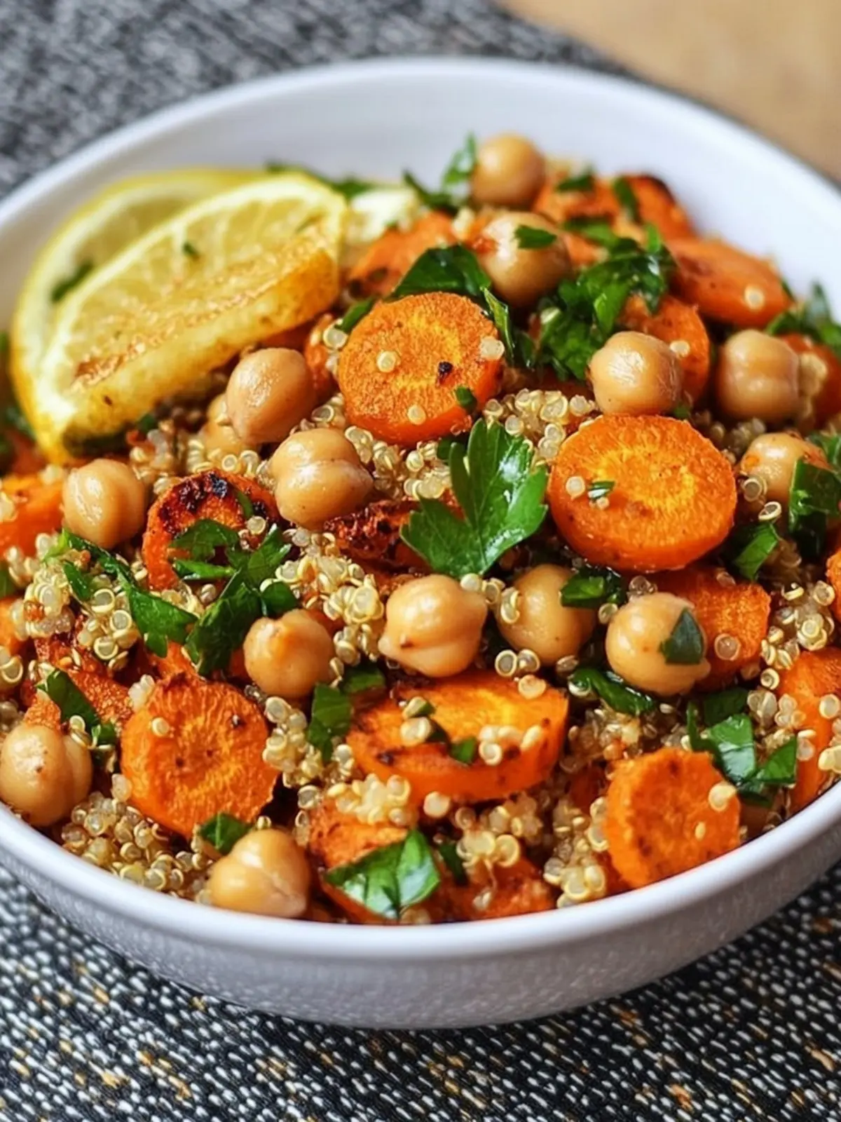 Moroccan Roasted Carrot and Chickpea Quinoa Salad Bliss 4 Moroccan Roasted Carrot and Chickpea Quinoa Salad