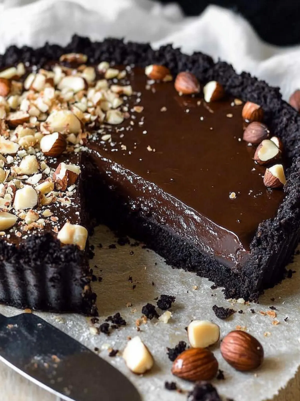 Irresistible Chocolate Hazelnut Tart That's Easy to Make 2 Chocolate Hazelnut Tart