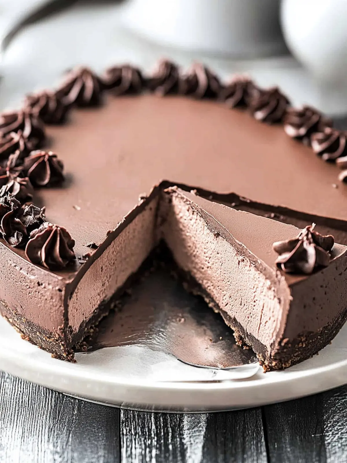 Decadent No Bake Chocolate Cheesecake That's Easy to Make 4 No Bake Chocolate Cheesecake