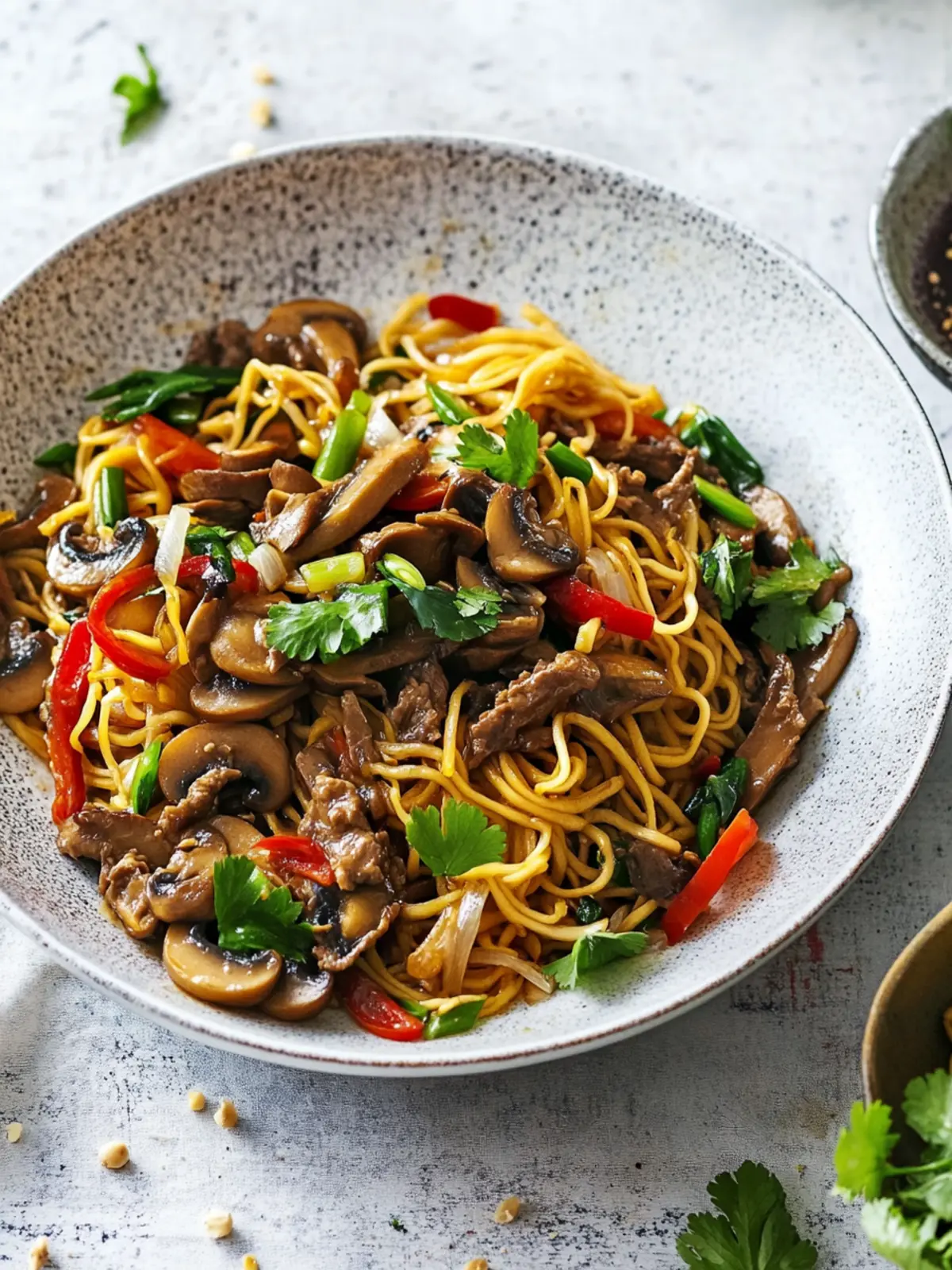 Mouthwatering Mushroom Beef And Noodle Stir Fry in 15 Minutes 2 Mushroom Beef And Noodle Stir Fry