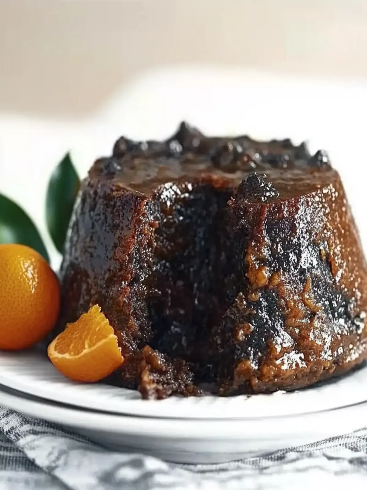 Delicious Chocolate and Clementine Christmas Pudding Recipe 3 Chocolate and clementine Christmas pudding
