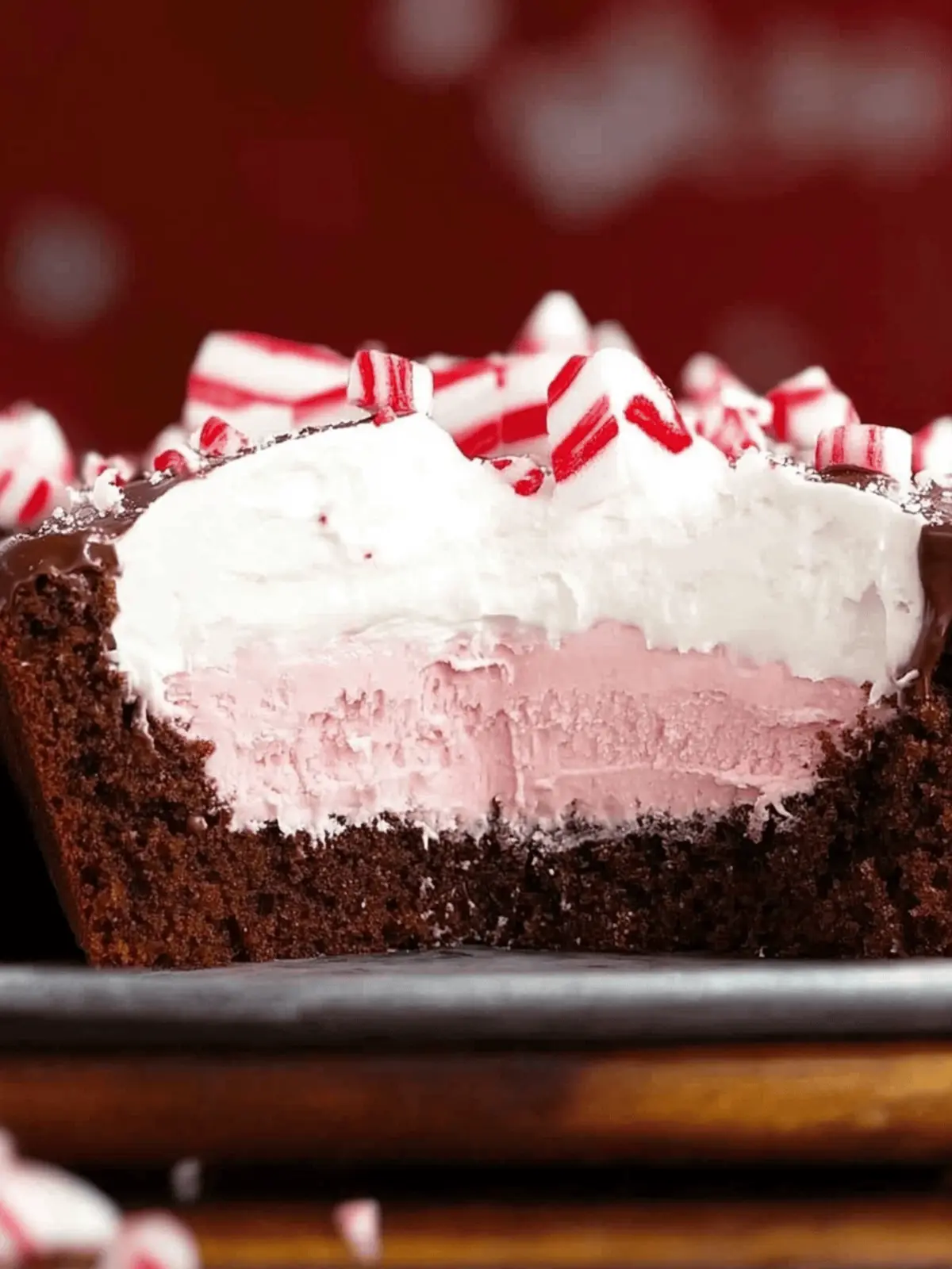 Delicious Peppermint Ice Cream Chocolate Cake for Holidays 2 Peppermint Ice Cream Chocolate Cake