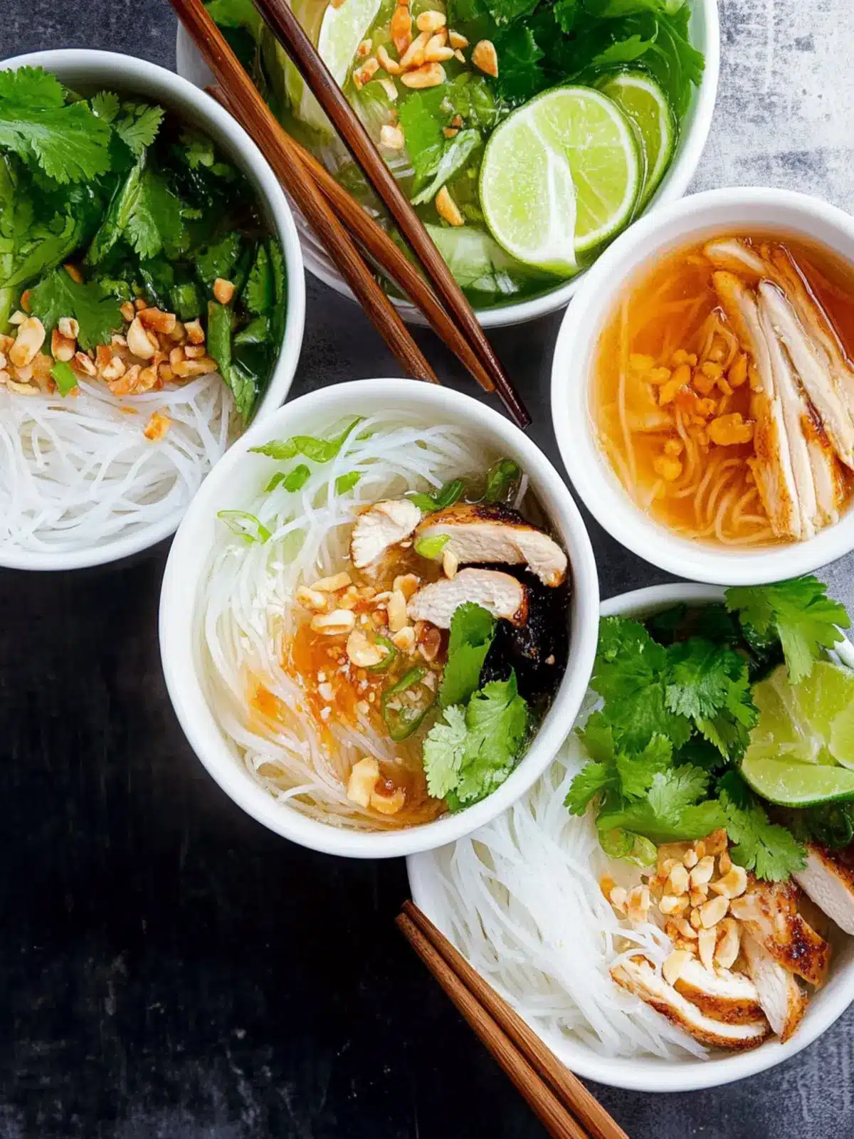Savory Vietnamese-Style Noodle Bowls with Chicken You ll Adore 2 Vietnamese-Style Noodle Bowls with Chicken