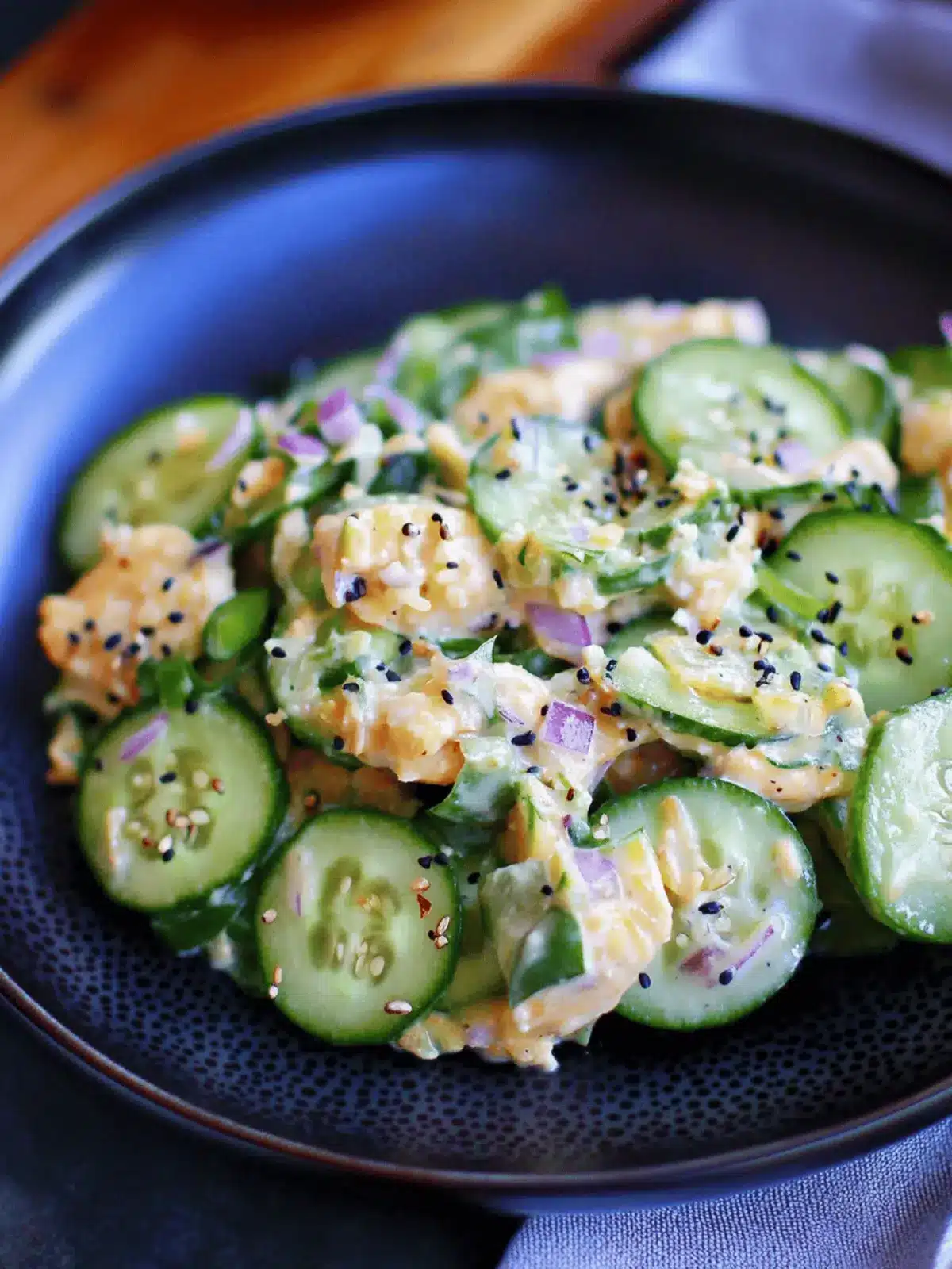 Jalapeno Popper Cucumber Salad: A Zesty Low-Carb Treat 3 Jalapeno Popper Cucumber Salad