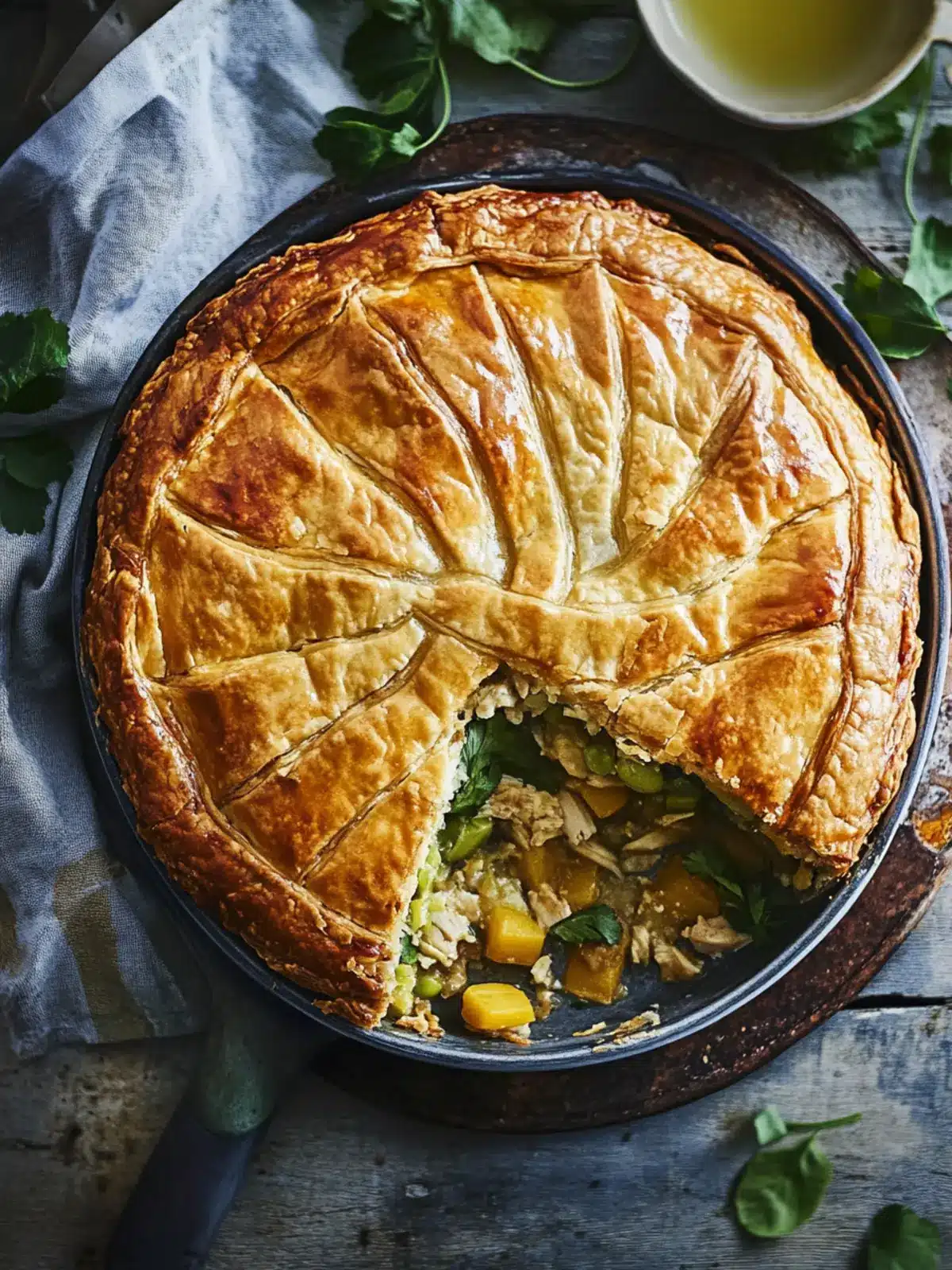 Cozy Rustic Free Form Moroccan Chicken Pie for Winter Nights 3 Rustic Free Form Moroccan Chicken Pie