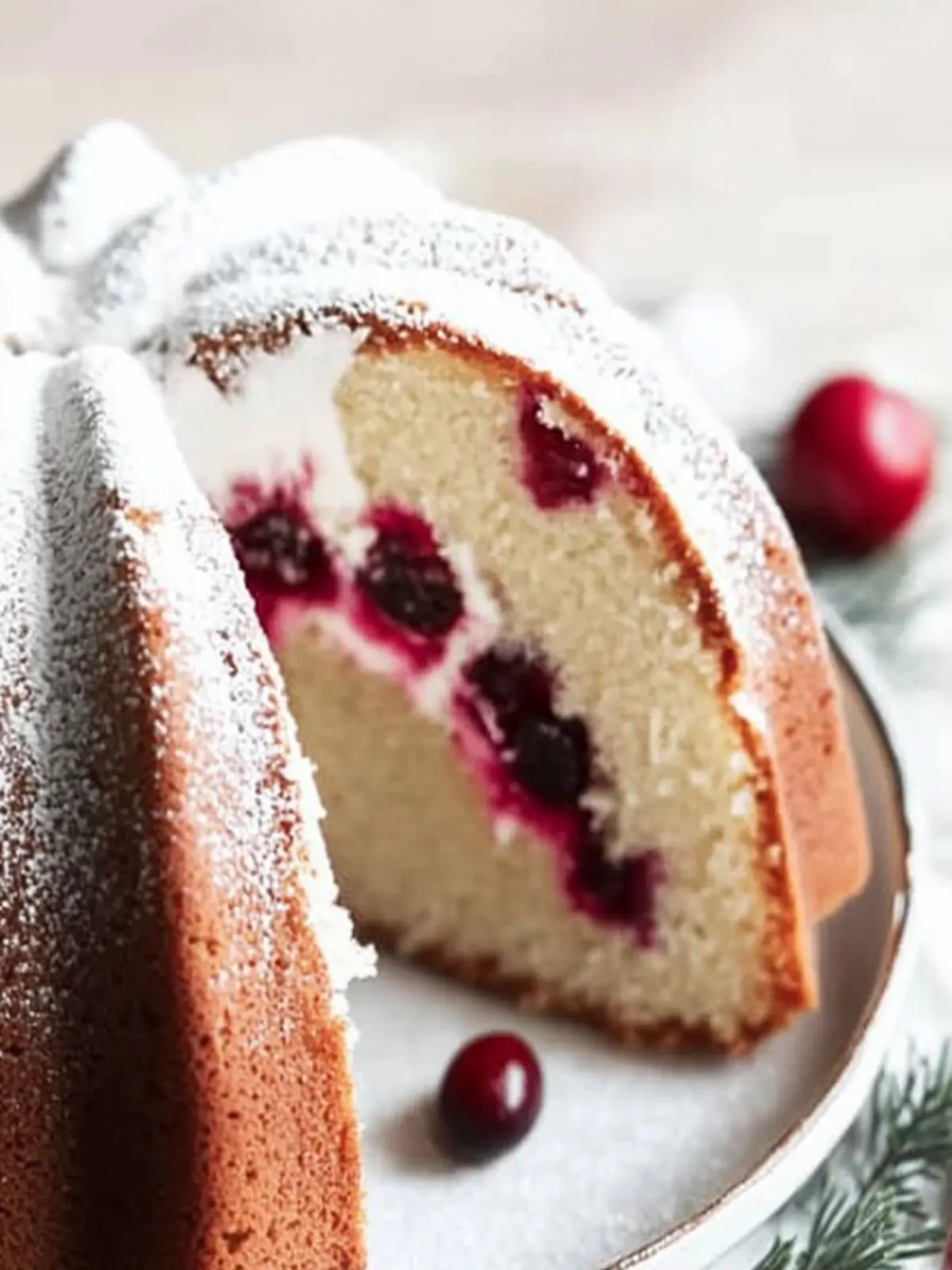 Delightful Vanilla Cranberry Bundt Cake for Festive Feasts 4 Vanilla Cranberry Bundt Cake