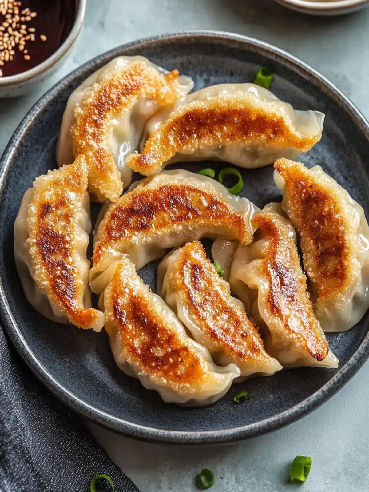 Savory Chicken Potstickers: The Ultimate Pan-Fried Dumpling Delight 2 Chicken Potstickers (Pan-Fried Dumplings)