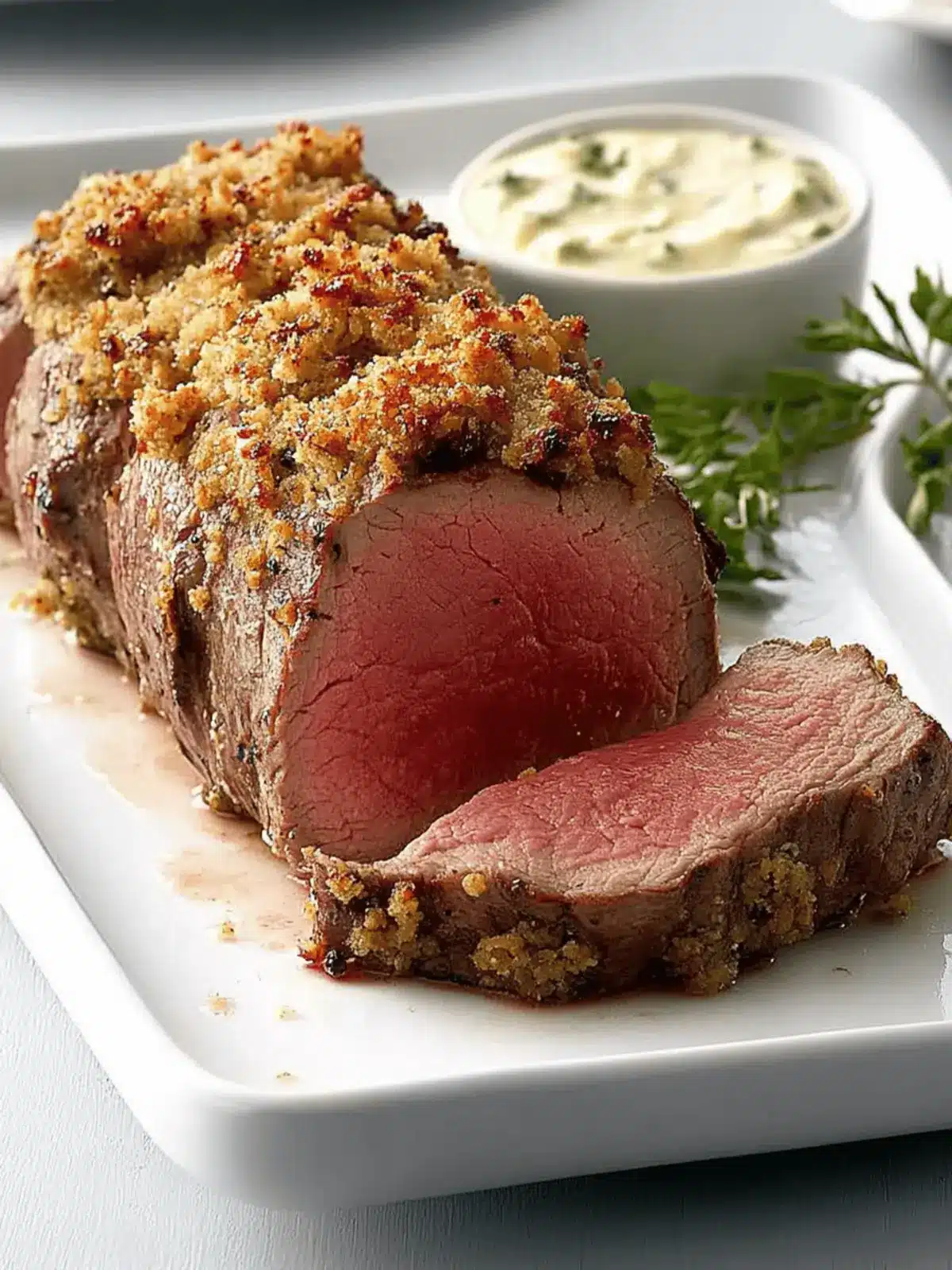 Horseradish-Encrusted Beef Tenderloin: A Showstopper Dinner 2 Horseradish-Encrusted Beef Tenderloin