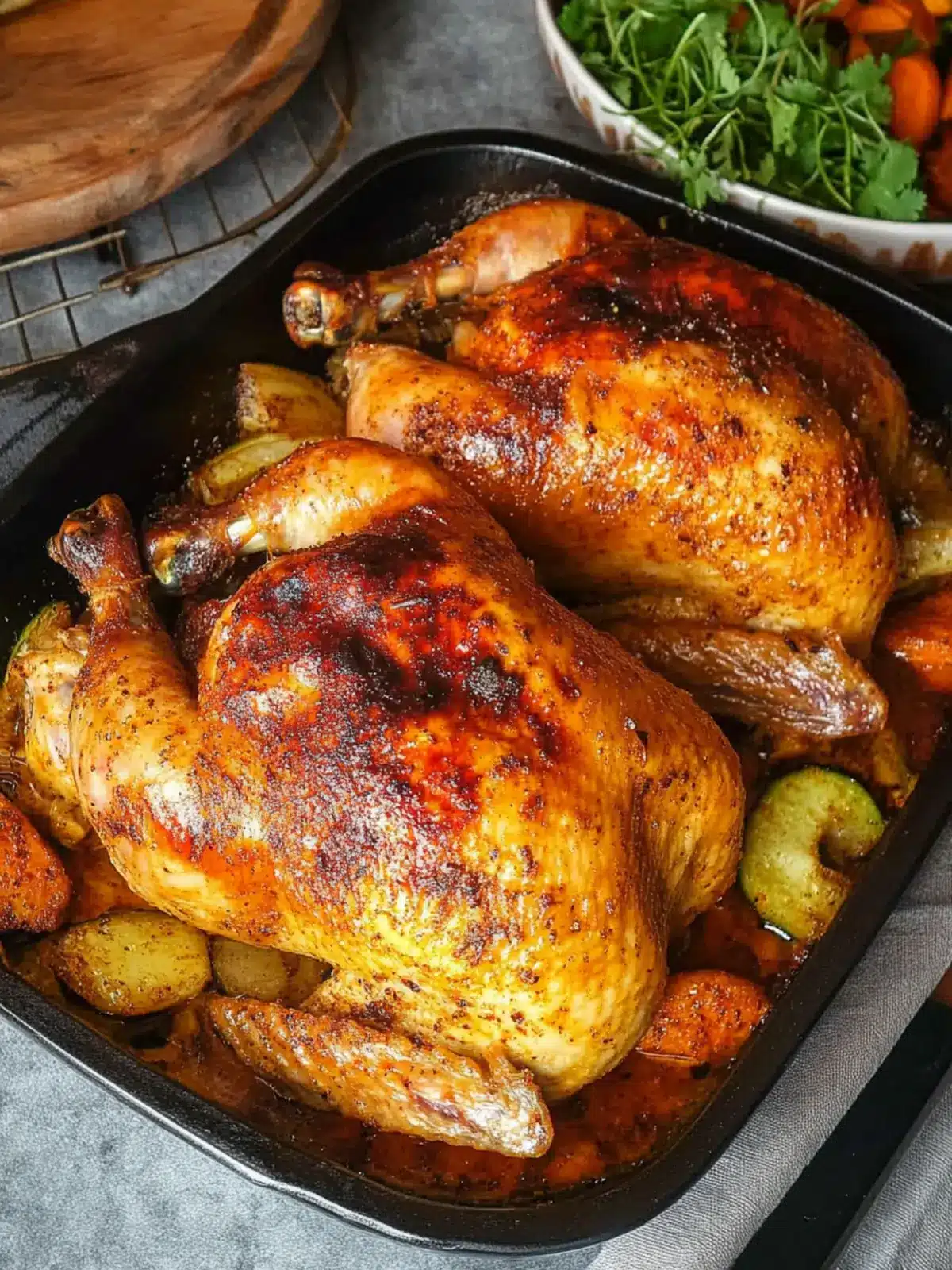 Buffalo Roast Chicken with a Spicy Butter Glaze Delight 2 Buffalo Roast Chicken