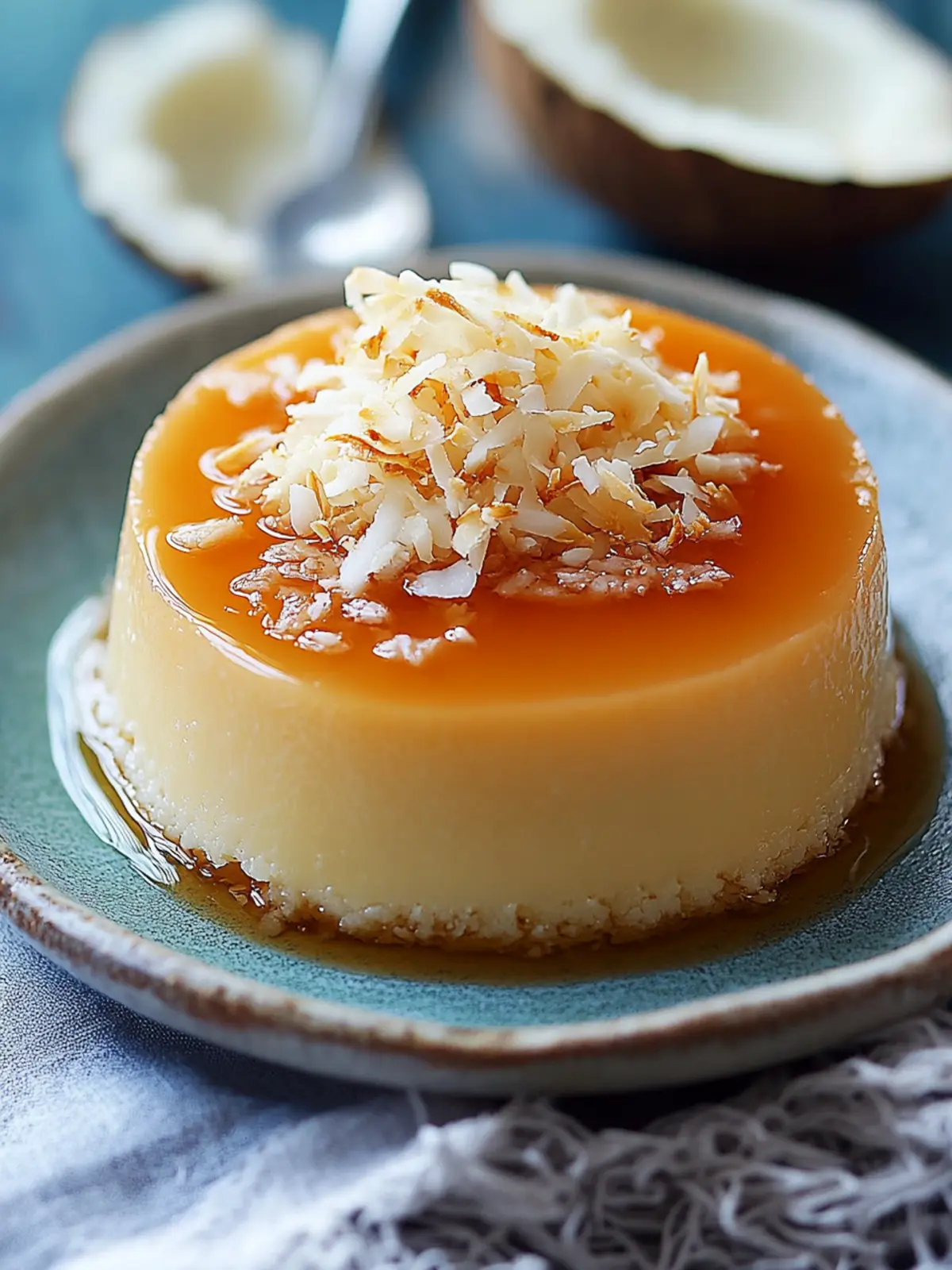 Creamy Flan de Coco: A Tropical Dessert Delight 4 Flan de Coco