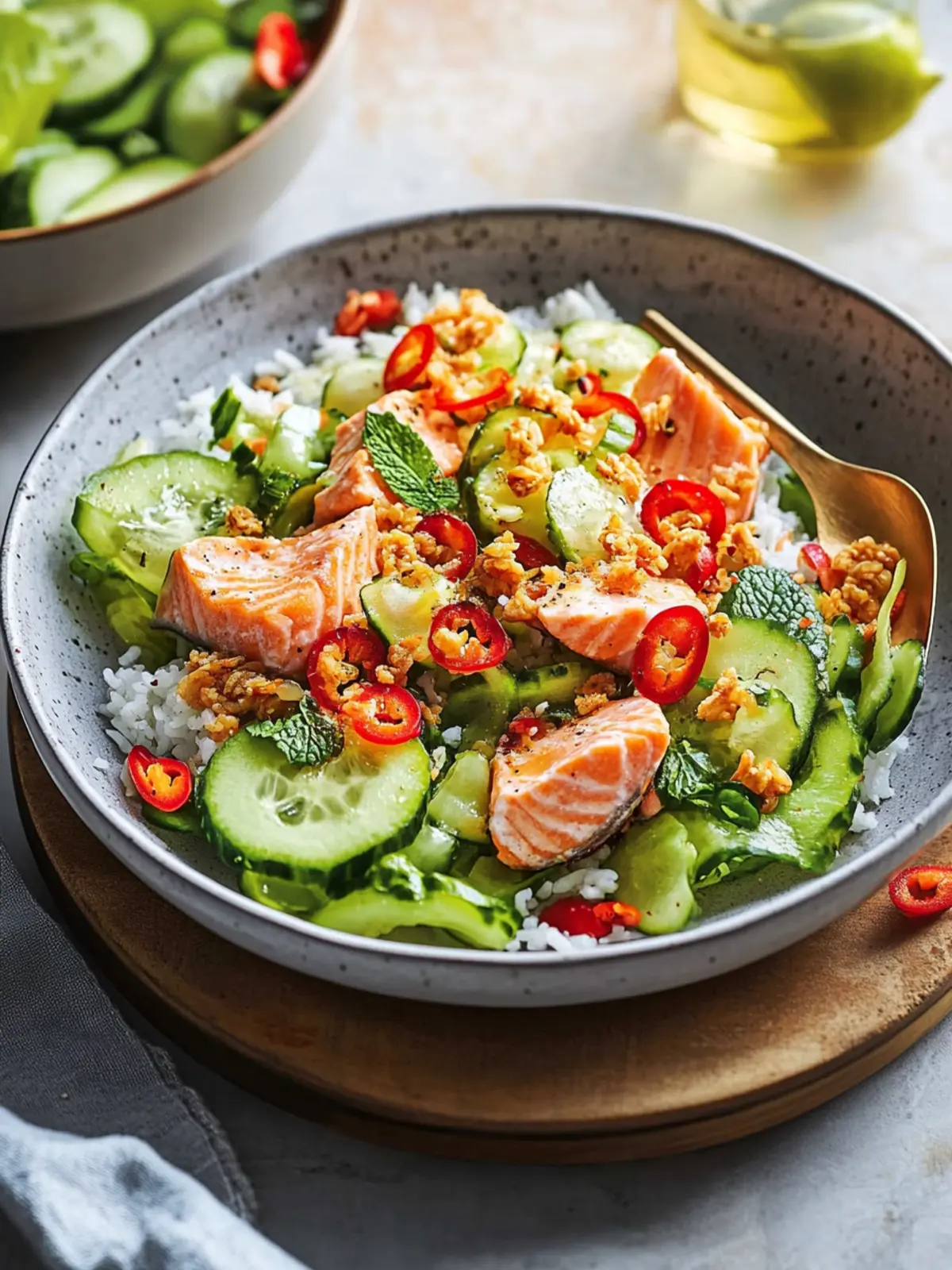 Crispy Rice Salmon Salad: A Crunchy Twist on Fresh Flavors 4 Crispy Rice Salmon Salad