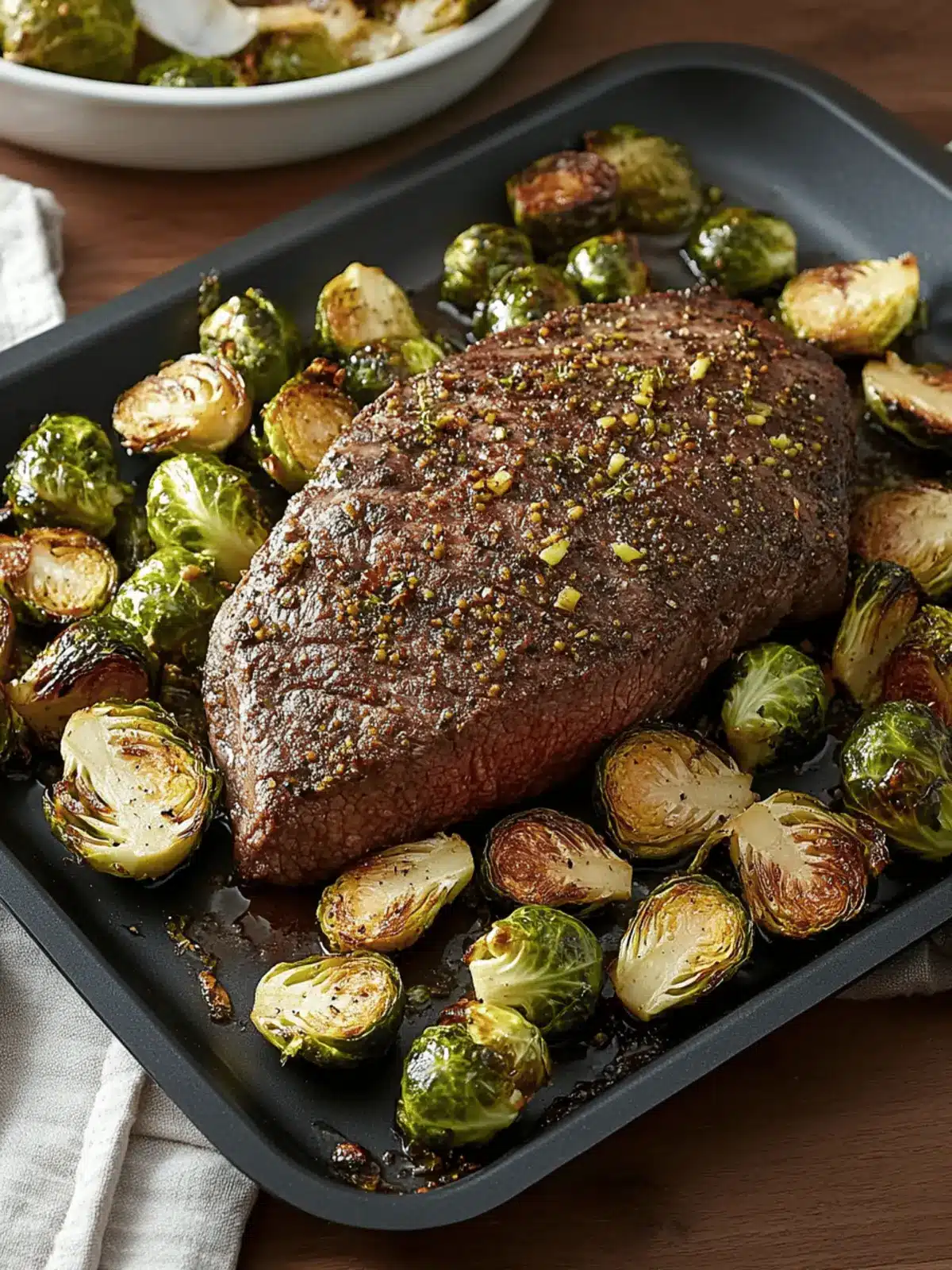 One Pan Roasted Beef Tri-Tip & Brussels Sprouts Magic 2 One Pan Roasted Beef Tri-Tip & Brussels Sprouts