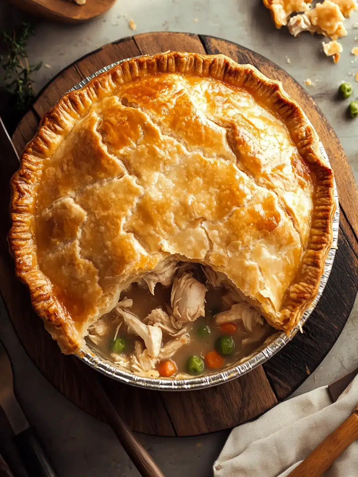 Heavenly Chicken Pot Pie: The Ultimate Cozy Comfort Dish 3 Chicken Pot Pie (Pastry Covered Chicken Stew)