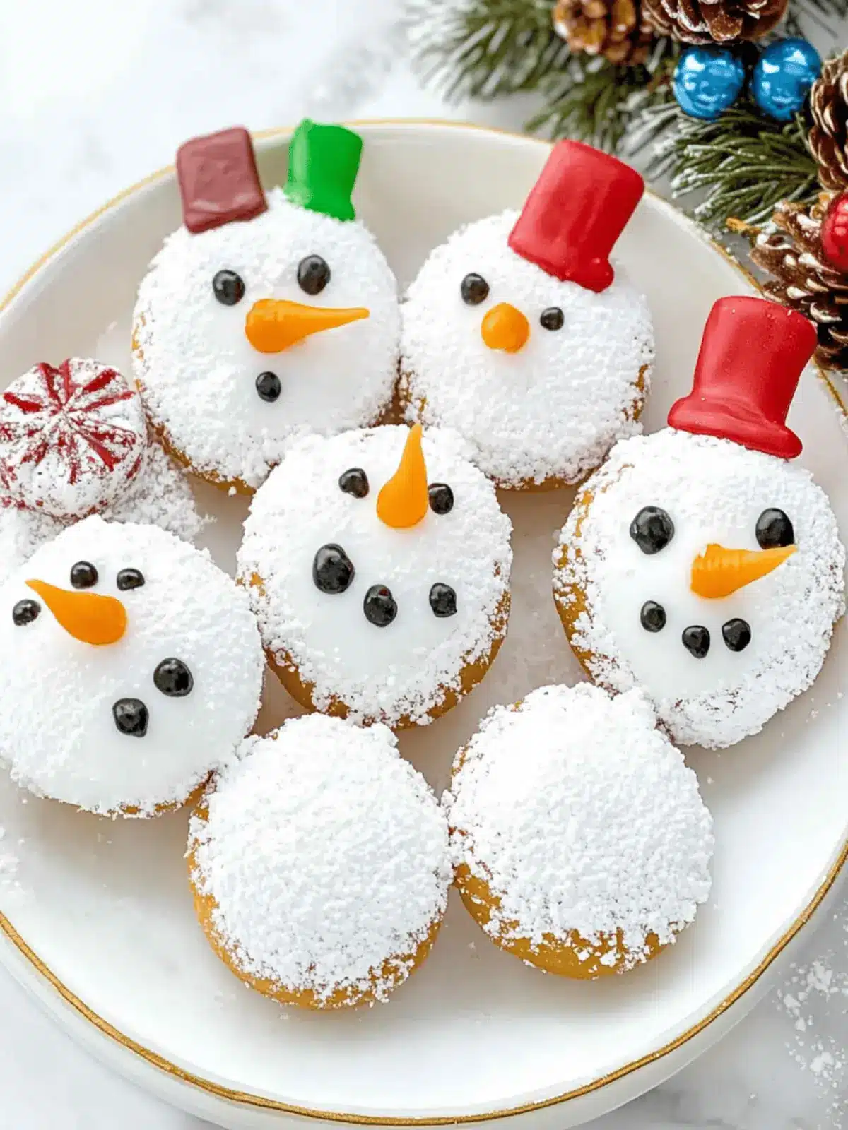 These Easy Adorable Snowman Donuts Are A Festive Treat Delight 4 These Easy Adorable Snowman Donuts Are A Festive Treat