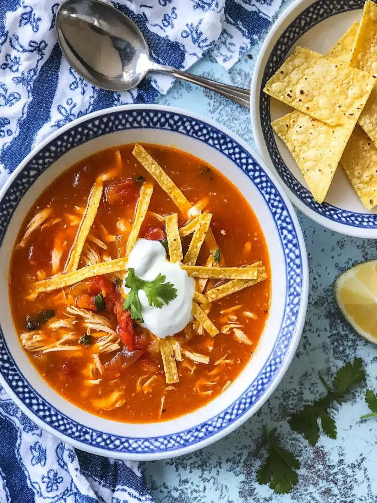 Savory Chicken Tortilla Soup II for Cozy Family Nights 4 Chicken Tortilla Soup II