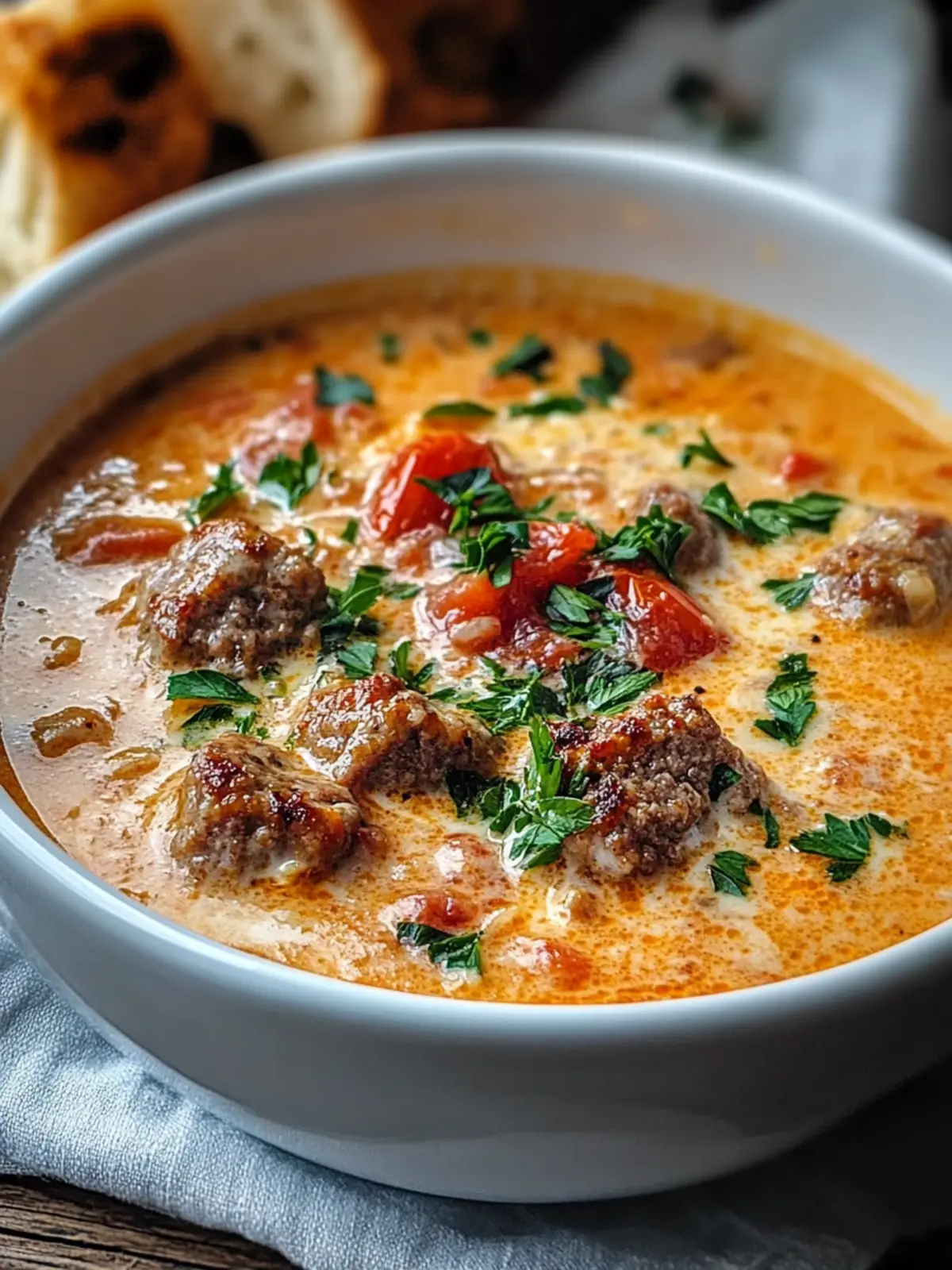 Delicious Beef Sausage Tomato Cream Cheese Soup You'll Love 4 Delicious Beef Sausage Tomato Cream Cheese Soup