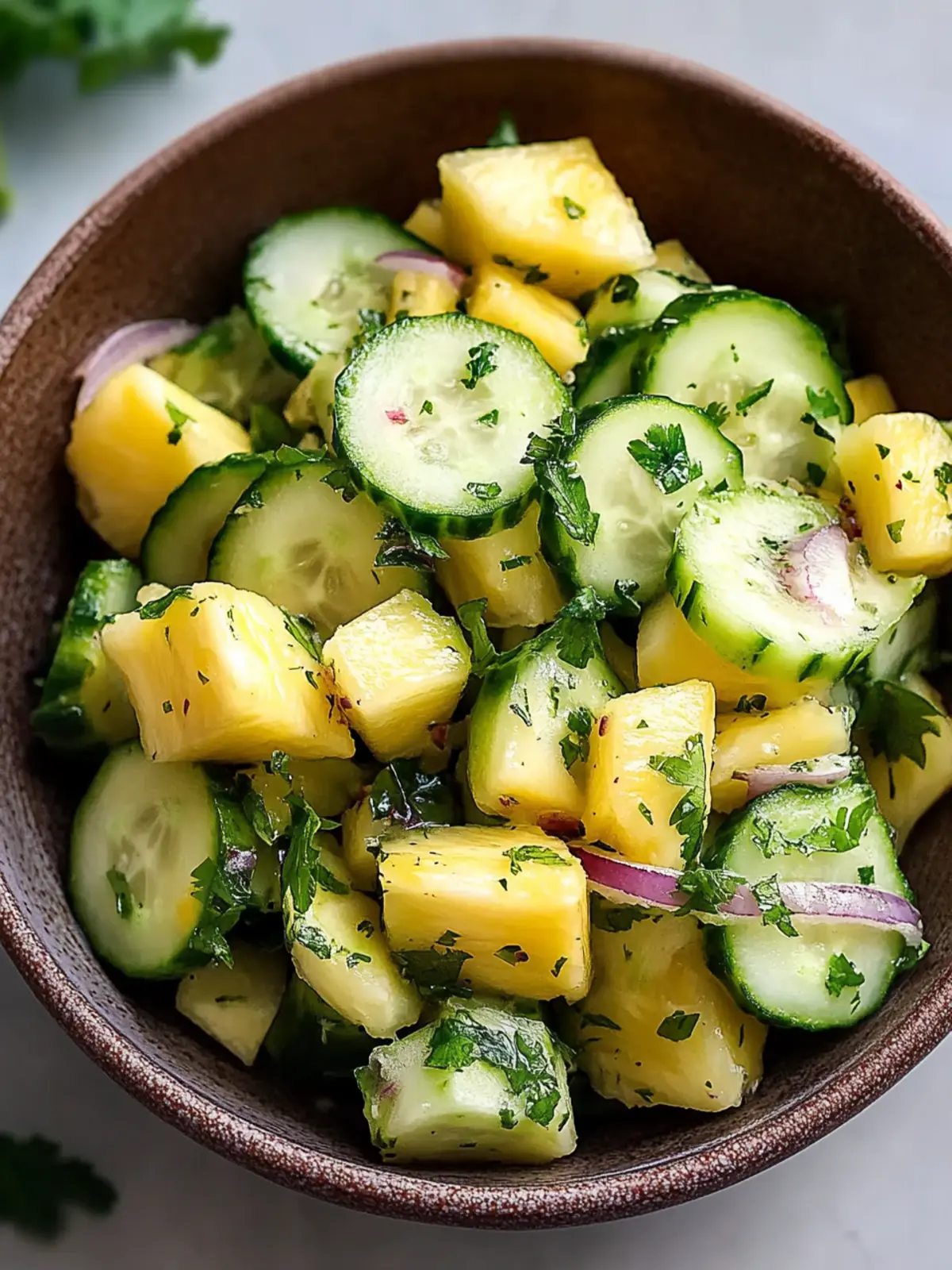 Delicious Sweet Pineapple Cucumber Salad for Summer Bliss 4 Sweet Pineapple Cucumber Salad