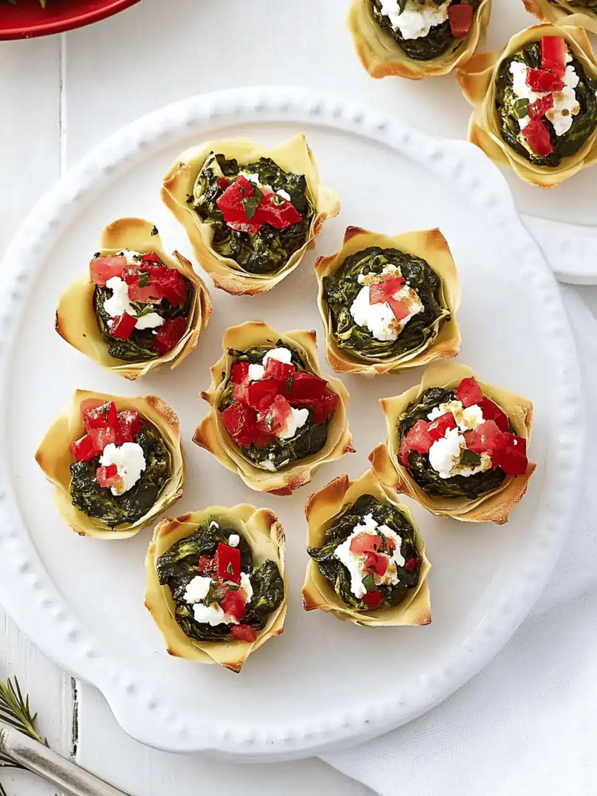 Mini Spinach and Artichoke Cups with Goat s Cheese for Any Gathering 4 Mini spinach and artichoke cups with goat s cheese