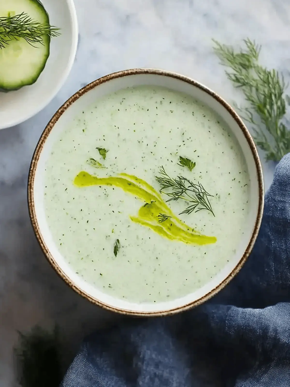 Deliciously Refreshing Cold Cucumber Soup for Hot Days 3 Cold Cucumber Soup
