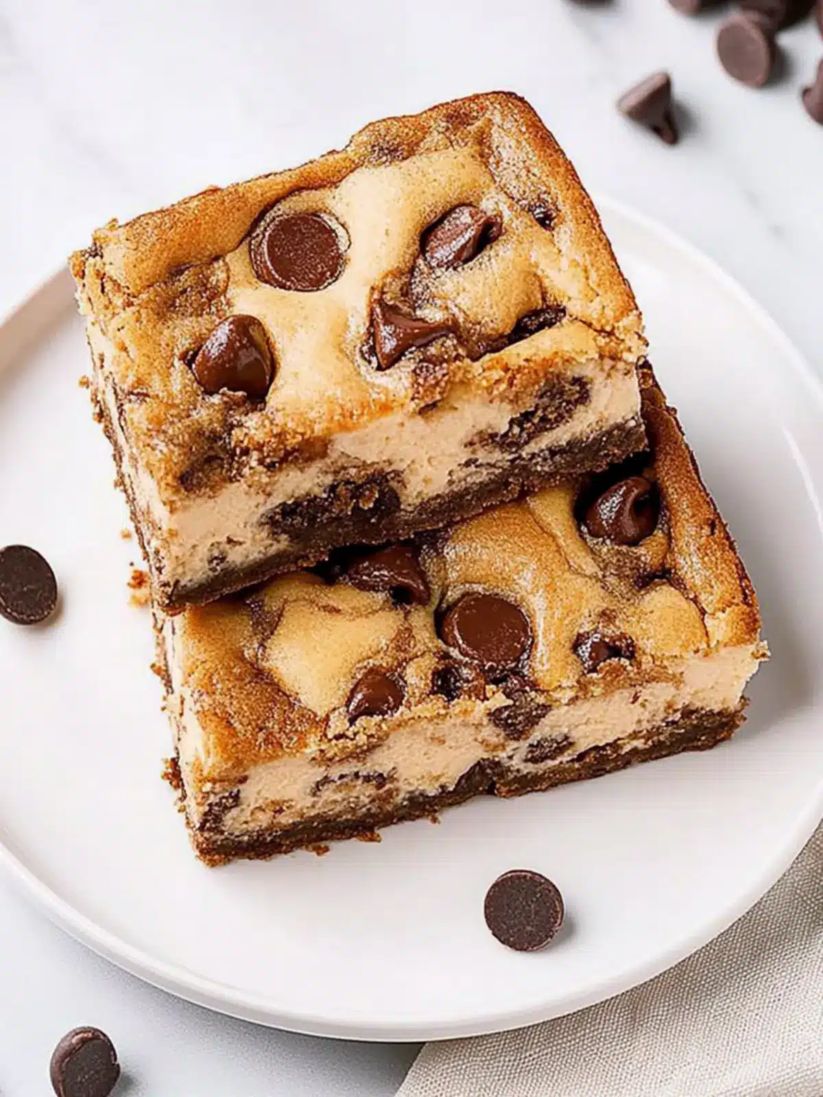 Irresistible Chocolate Chip Cheesecake Bars for Every Occasion 2 Chocolate Chip Cheesecake Bars