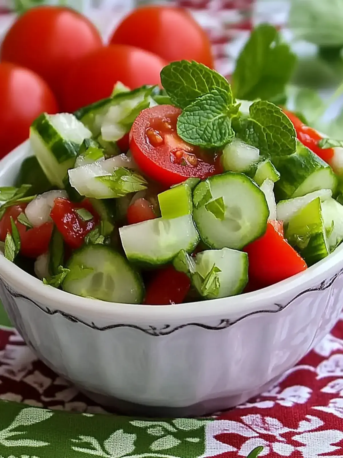Fresh and Zesty Tomato Cucumber Kachumbar for Easy Meals 2 Tomato Cucumber Kachumbar