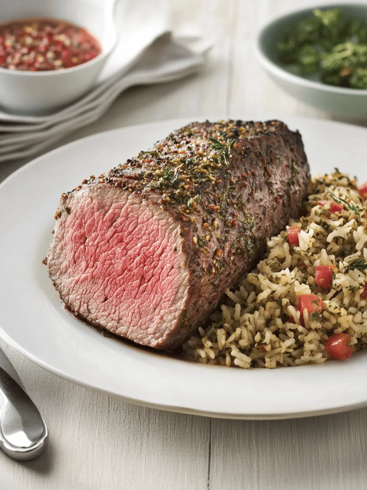Herbed Beef Tenderloin with Holiday Rice for Cozy Gatherings 4 Herbed Beef Tenderloin with Holiday Rice