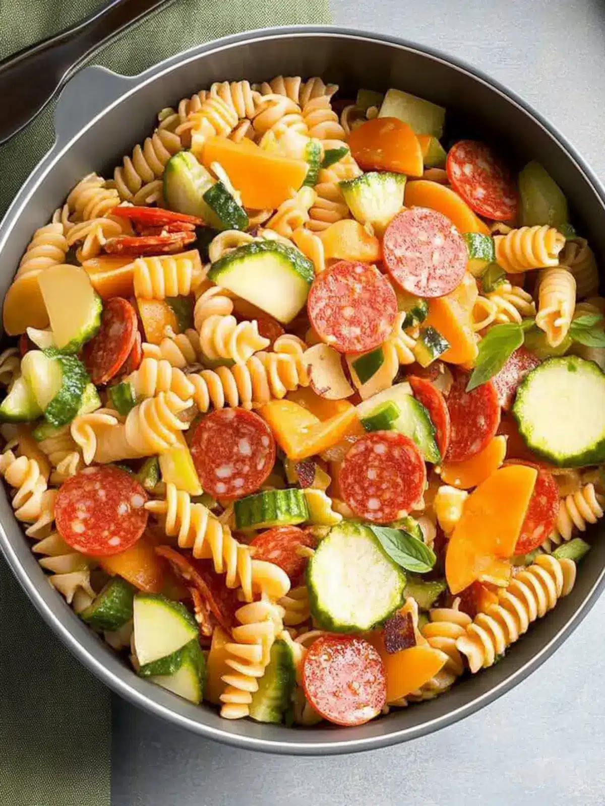 Zesty Pepperoni Pasta Salad Perfect for Potlucks and Picnics 3 Pepperoni Pasta Salad