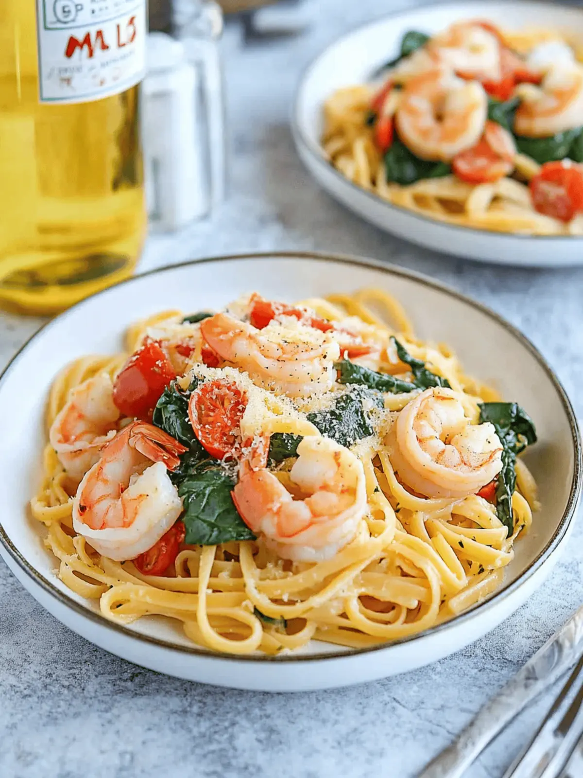 Shrimp Tomato Spinach Pasta in One Pot - Quick & Tasty! 3 Shrimp Tomato Spinach Pasta