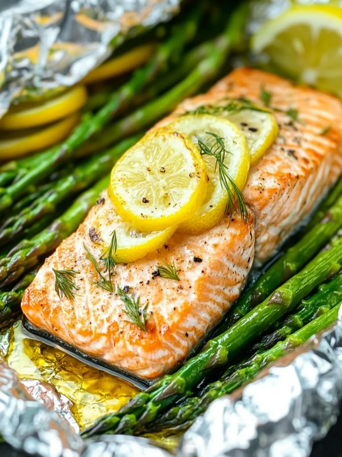 Foil Pack Grilled Salmon with Lemony Asparagus in 30 Minutes 2 Foil Pack Grilled Salmon with Lemony Asparagus