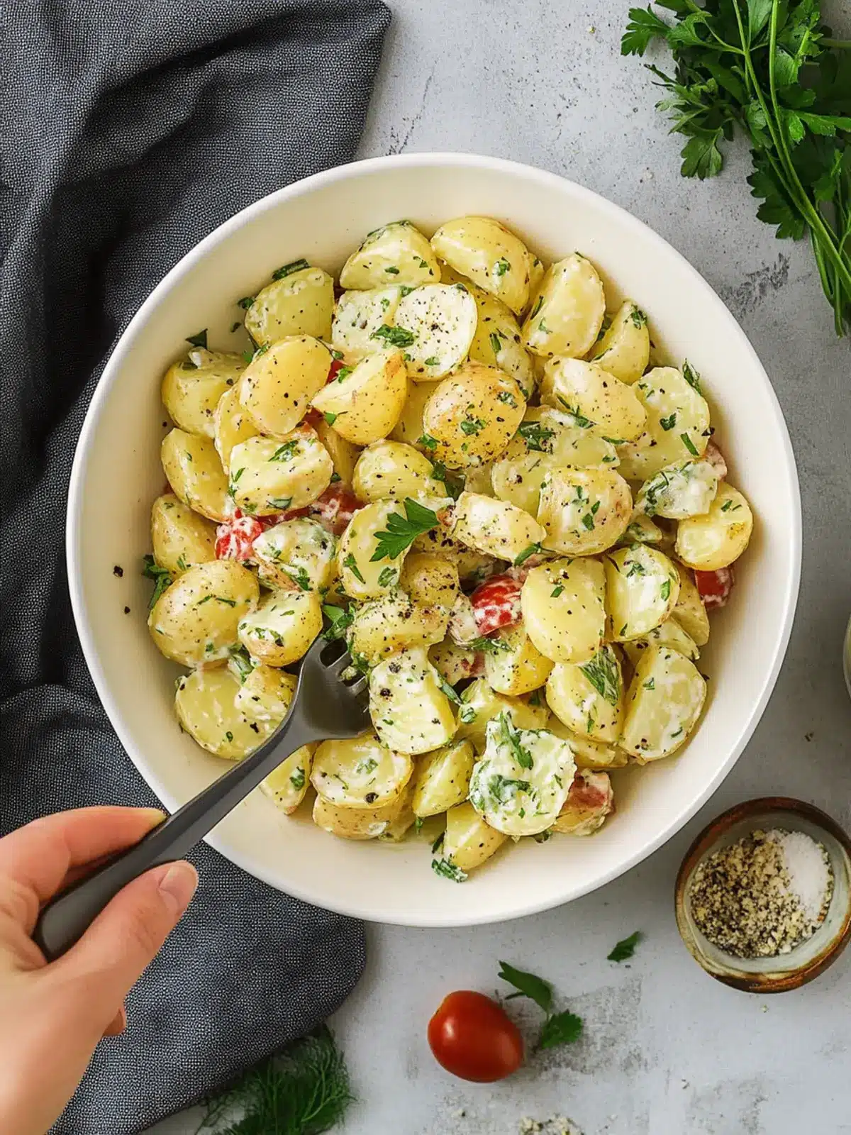 Delicious Healthy Potato Salad No Eggs for Fresh Summer Flavors 2 Healthy Potato Salad (No Eggs)
