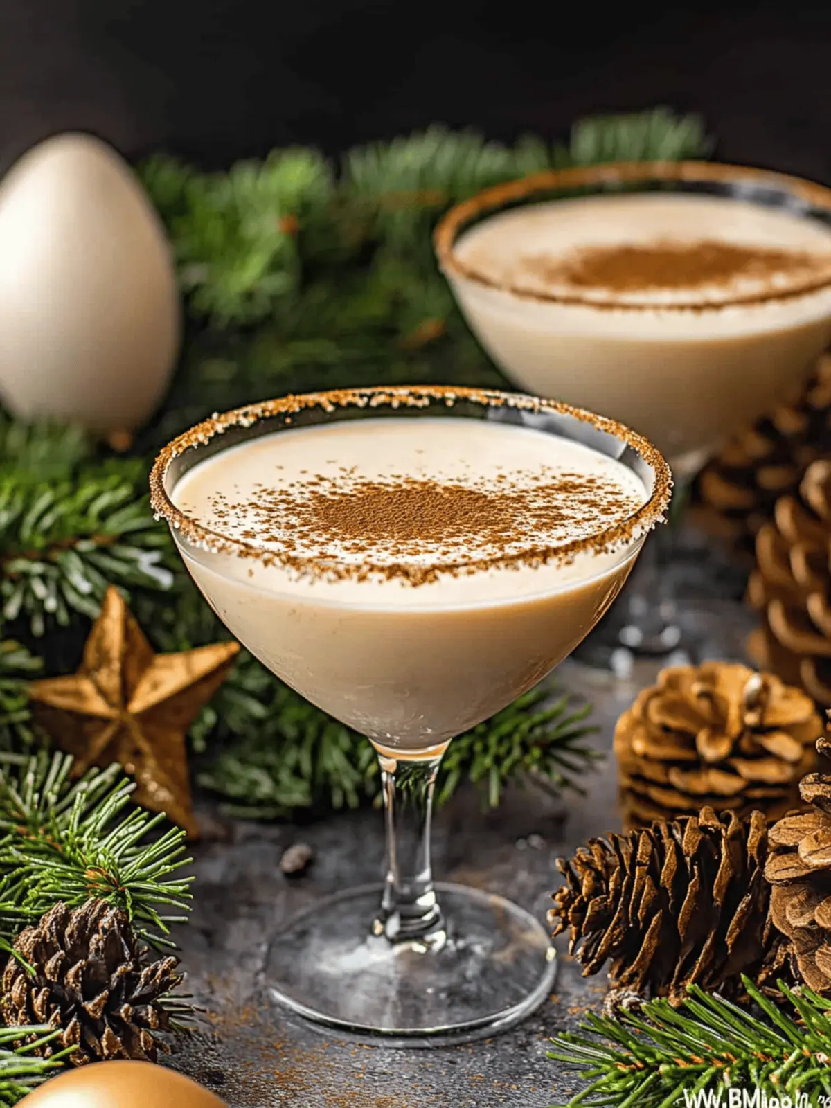 Delicious Eggnog Martini: Holiday Cheer in Every Sip 2 Eggnog Martini