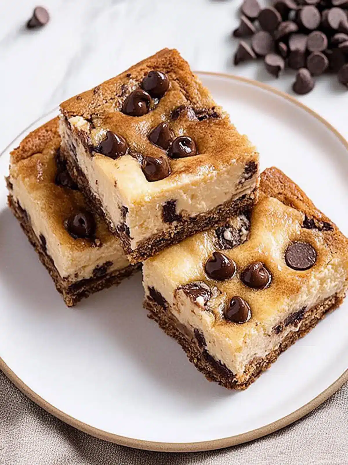 Irresistible Chocolate Chip Cheesecake Bars for Every Occasion 3 Chocolate Chip Cheesecake Bars