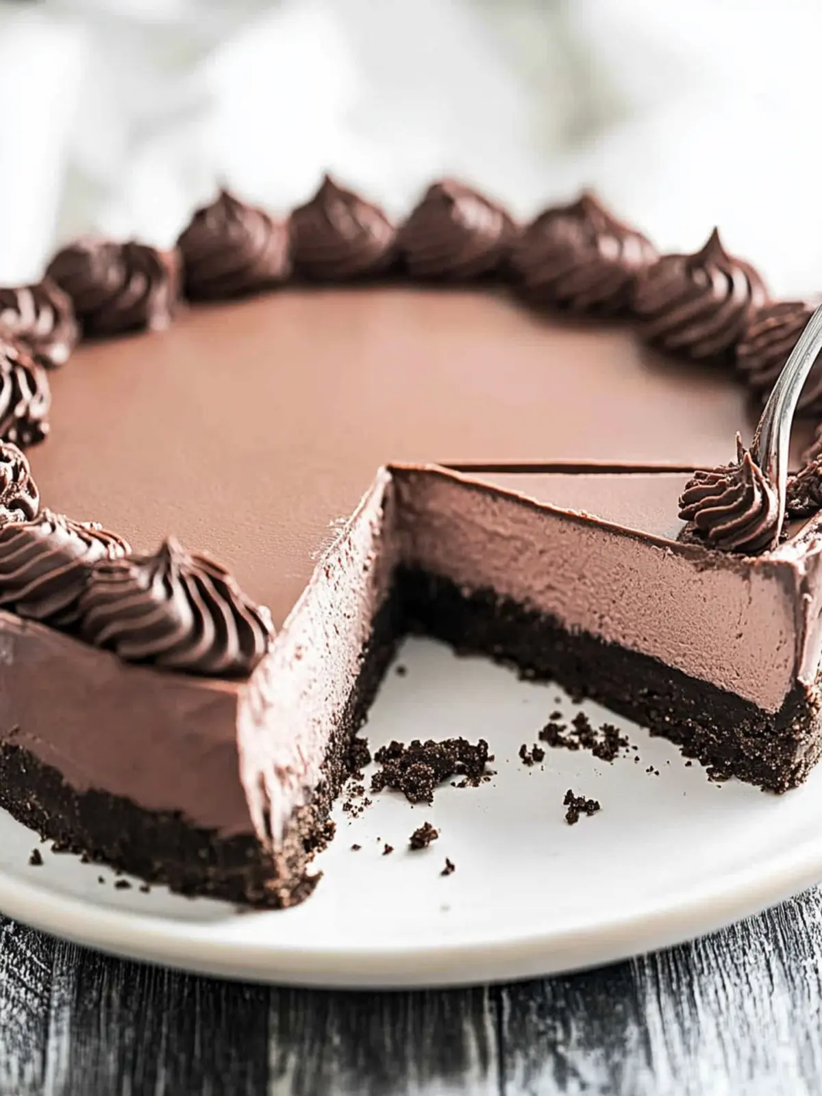 Decadent No Bake Chocolate Cheesecake That's Easy to Make 2 No Bake Chocolate Cheesecake