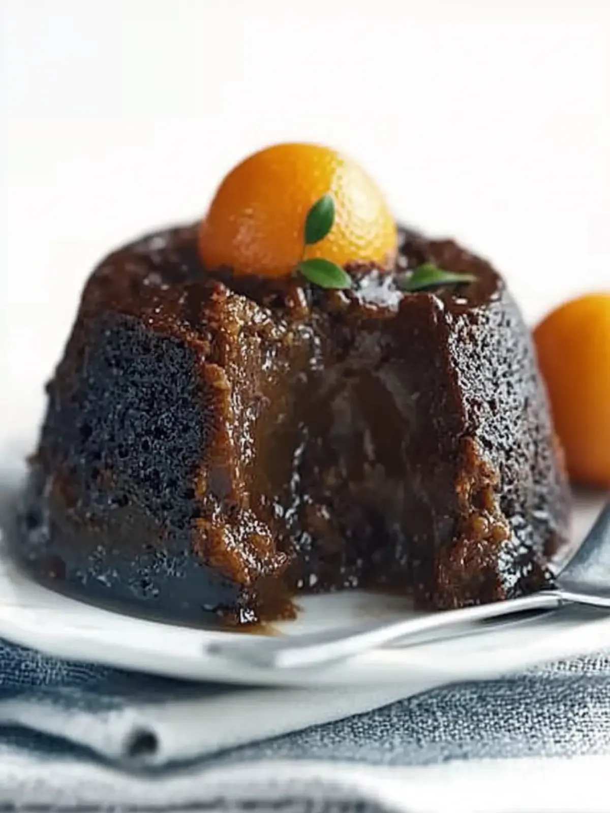 Delicious Chocolate and Clementine Christmas Pudding Recipe 2 Chocolate and clementine Christmas pudding