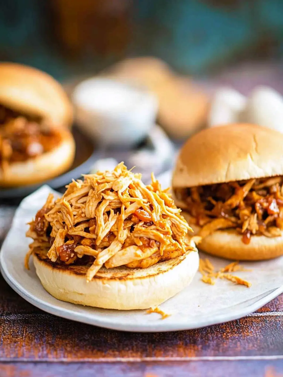 Easy and Tasty Barbecue Chicken Sandwiches in the Crock Pot 2 Easy and Tasty Barbecue Chicken Sandwiches in the Crock Pot