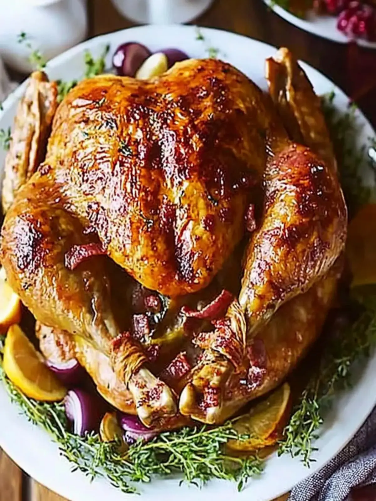 Crispy Bacon-Basted Turkey: Your Ultimate Christmas Showstopper 4 Crispy bacon-basted turkey