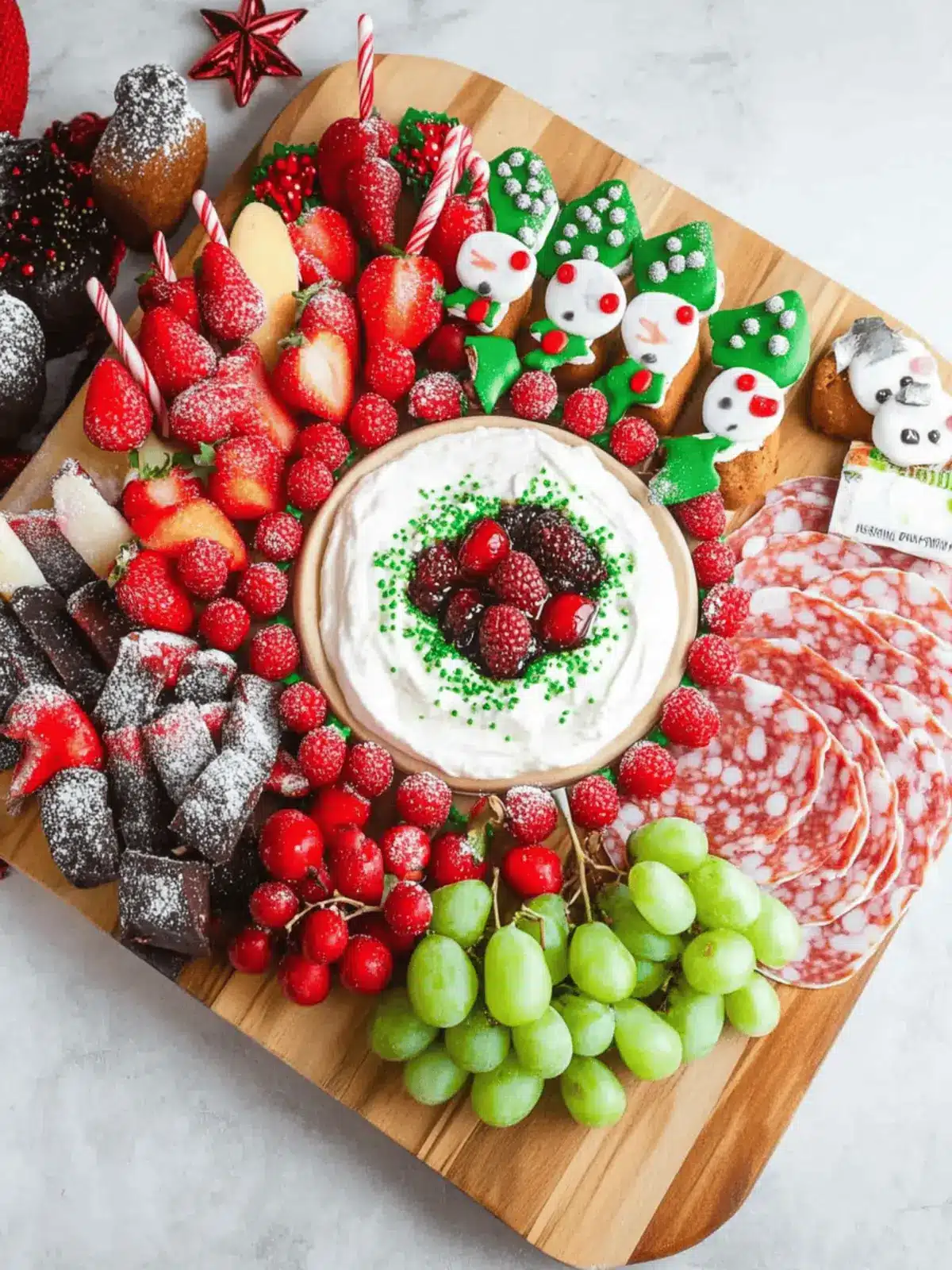 Delightful Fruit Dip Christmas Charcuterie Board for Festive Fun 4 Fruit Dip Christmas Charcuterie Board